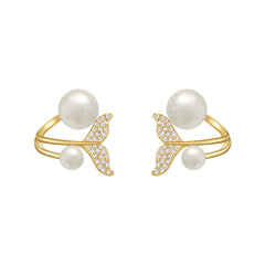 Fishtail Pearl Earrings - SavanaZon