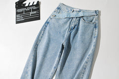 Fashion Casual Denim Straight Pants