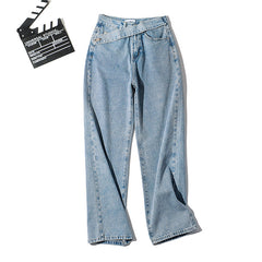 Fashion Casual Denim Straight Pants-SavanaZon